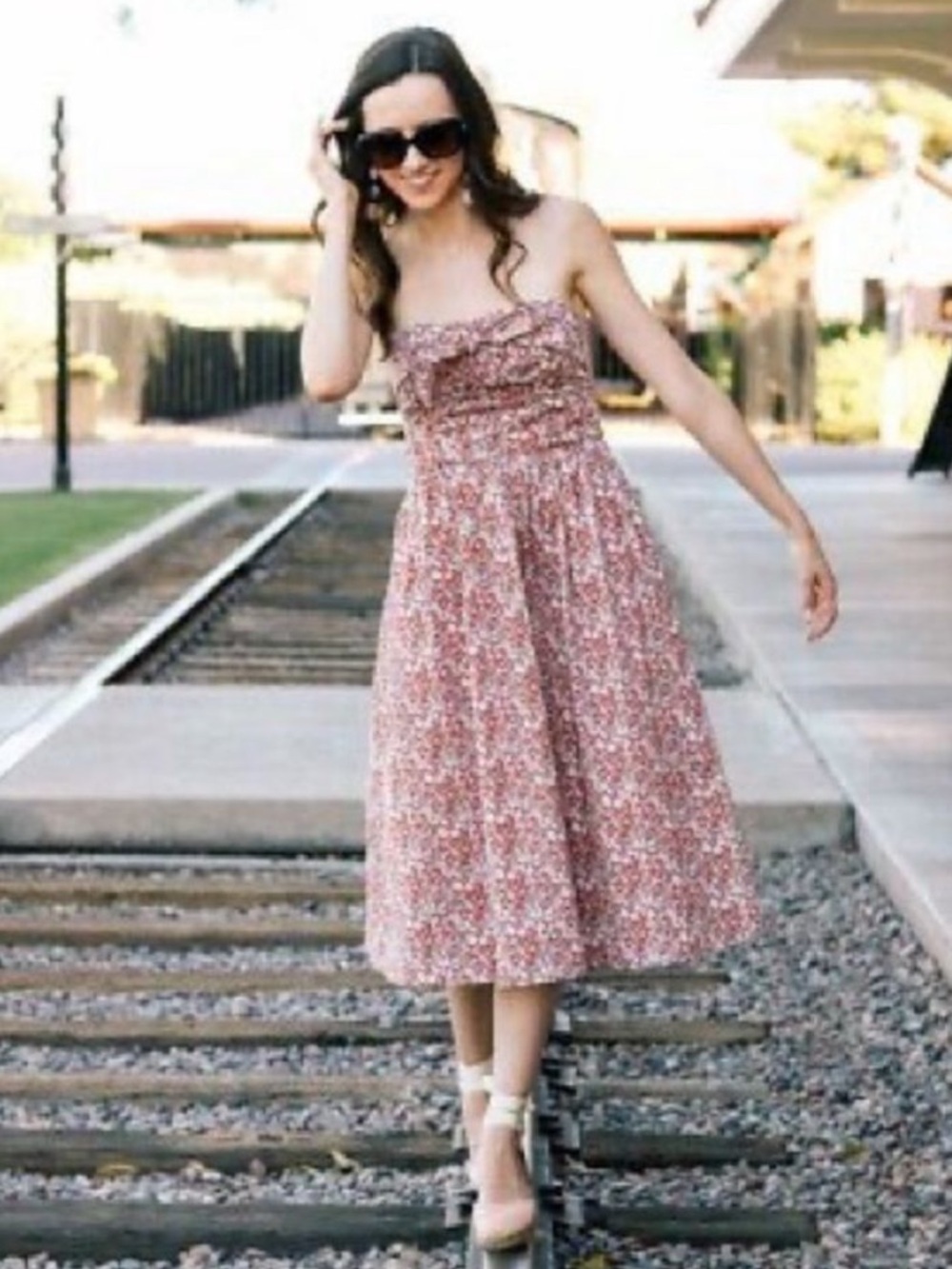 J Crew Women’s Strapless Dress Jane’s Meadow Liberty Of London Floral Size 00